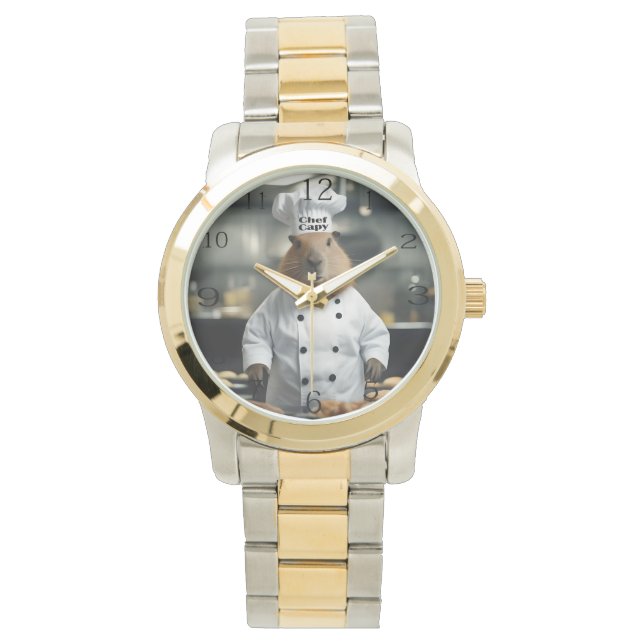 Reloj De Pulsera Prosperidad pastelera: El capibara culinario (Anverso)