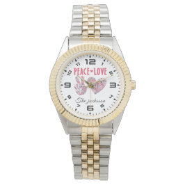 Reloj De Pulsera protector de correa de Purpurina de nombre de amor