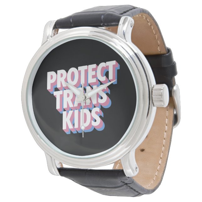 Reloj De Pulsera Proteger a los niños transexuales El mes del orgul (Angular)