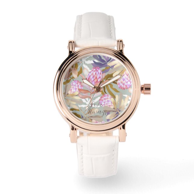 Reloj De Pulsera Protesta botánica de las flores silvestres (Anverso)
