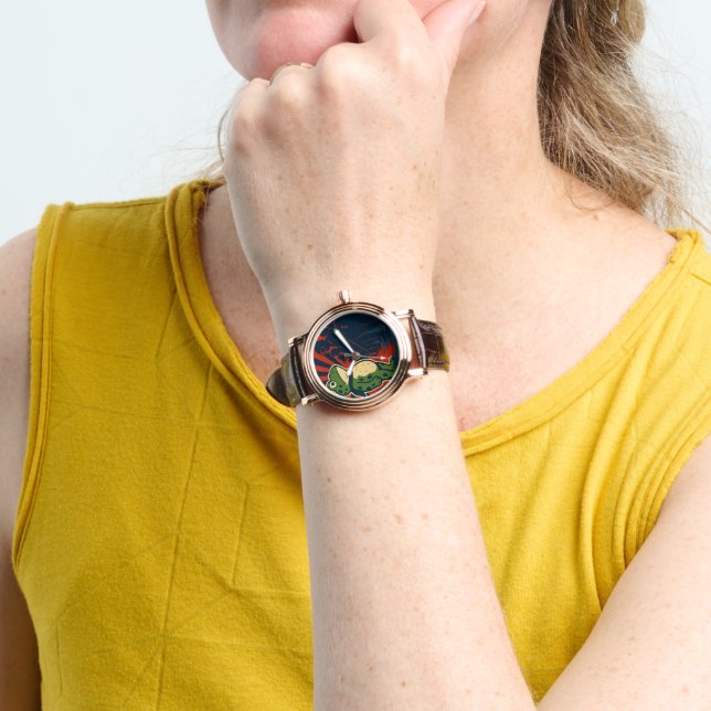 Reloj De Pulsera Protesta de la Rana de Portland (Muñeca)