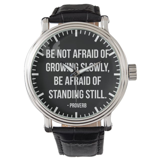 Reloj De Pulsera Proverbio - Palabras Motivacionales - Crecer Aún (Anverso)