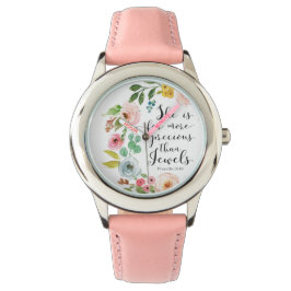 Reloj De Pulsera Proverbios 31 Ella Es Mucho Más Preciosa Vigilanci