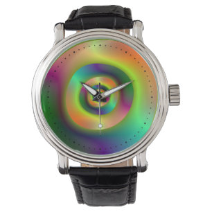 Reloj De Pulsera Psicodelia dentro de los anillos exteriores