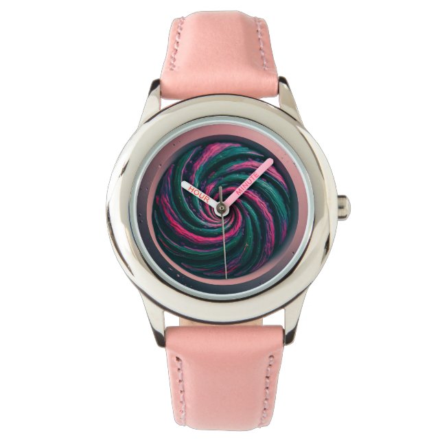 Reloj De Pulsera Psicodelia Swirl 2 (Anverso)