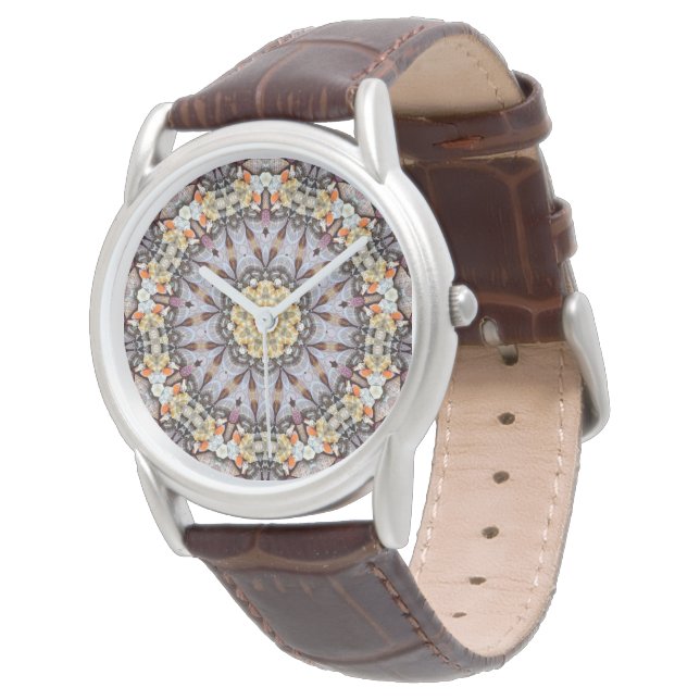 Reloj De Pulsera Psicodelic Mandala Retro Hippie Trippy Moda Boho (Angular)
