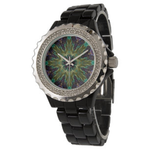 Reloj De Pulsera Psicodelic Mandala Retro Hippie Trippy Moda Boho