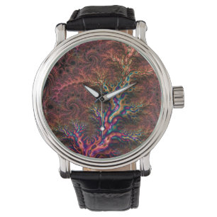Reloj De Pulsera Psicodélico Groovy Alucinante Funky Colorido Fract