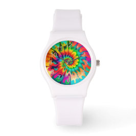 Reloj De Pulsera Psicodélico tinte retro surrealista