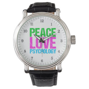 Reloj De Pulsera Psicología del amor de la paz linda