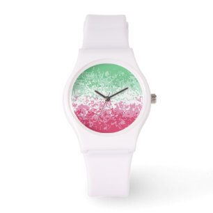 Reloj De Pulsera Psychedelic Groovy Resumen Bandera del Orgullo Abr