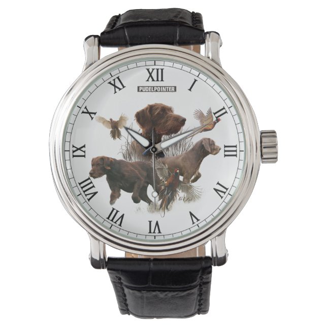 Reloj De Pulsera Pudelpointers, Cazando faisán  (Anverso)