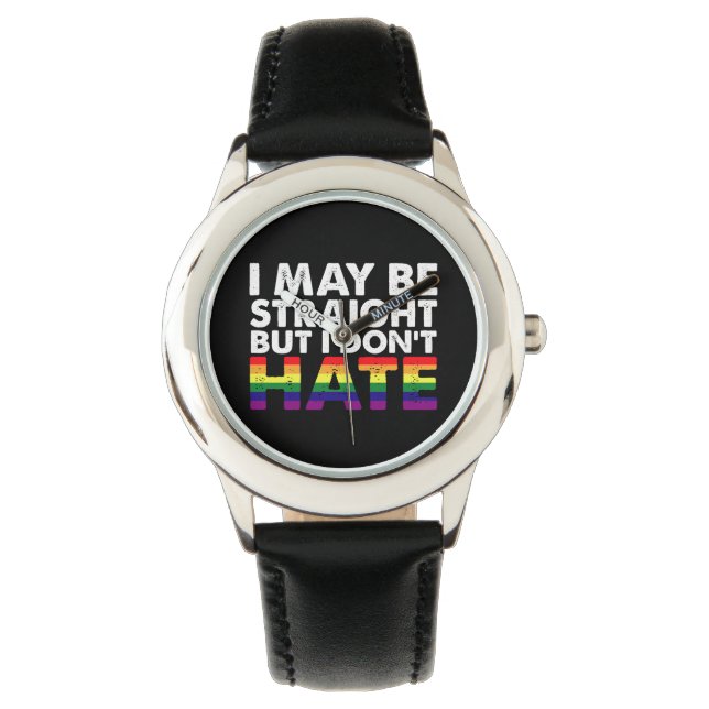 Reloj De Pulsera Puede que sea heterosexual pero no odio a la comun (Anverso)
