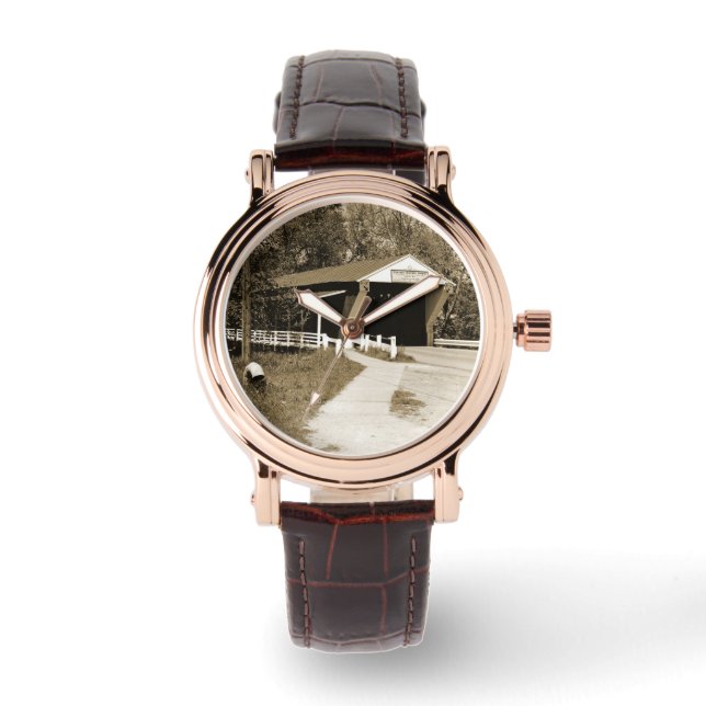 Reloj De Pulsera Puente cubierto (Anverso)