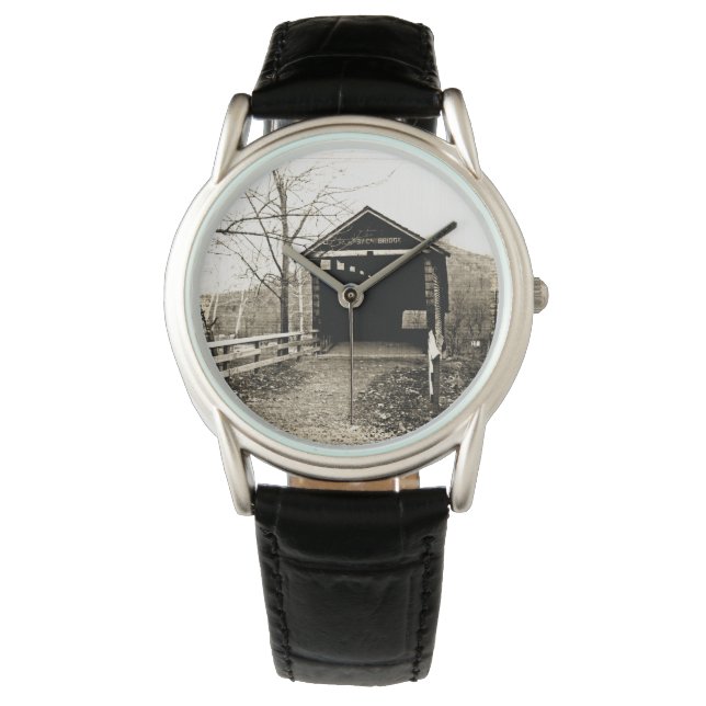 Reloj De Pulsera Puente cubierto (Anverso)