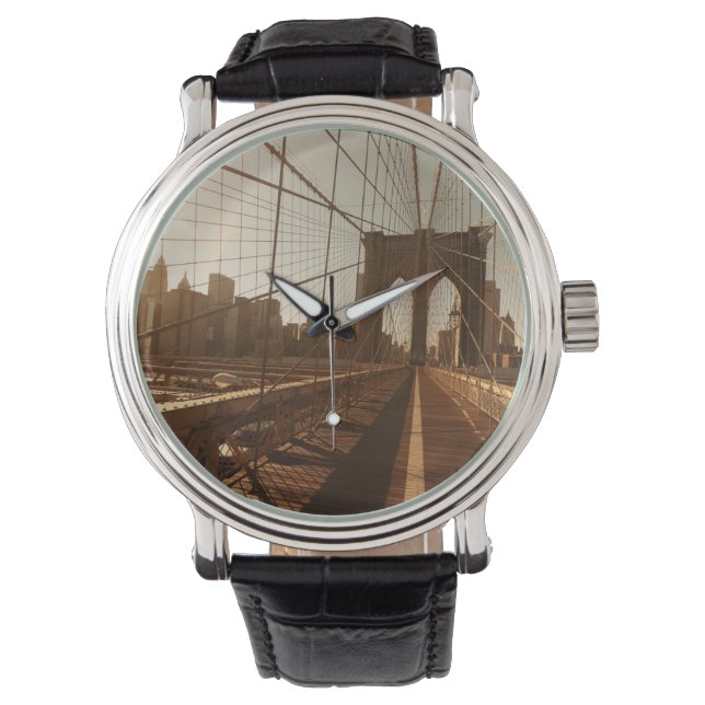 Reloj De Pulsera Puente de Brooklyn. (Anverso)
