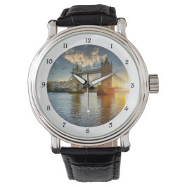 Reloj De Pulsera Puente de la torre del atardecer