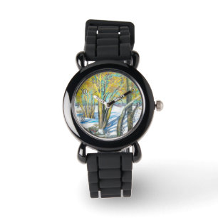 Reloj De Pulsera puente en invierno
