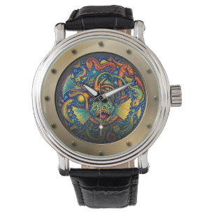 Reloj De Pulsera Puerto de Submarino Steampunk Criaturas Submarinas