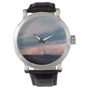 Reloj De Pulsera Puesta de sol majestuosa en Gales