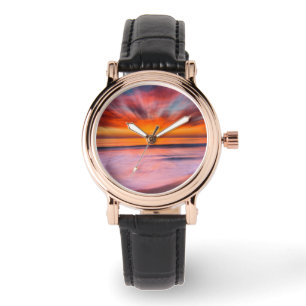 Reloj De Pulsera Puesta de sol Tamarack Beach   Carlsbad, CA