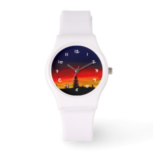Reloj De Pulsera Puesta del sol de Yellowstone