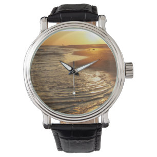 Reloj De Pulsera Puesta del sol del océano