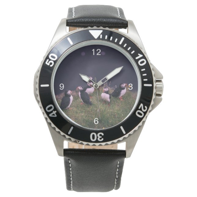 Reloj De Pulsera Puffins atlánticos (Anverso)