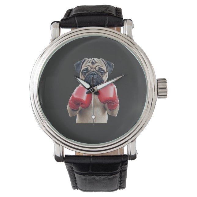 Reloj De Pulsera Pug    (Anverso)