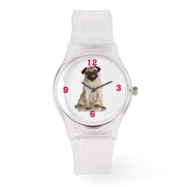 Reloj De Pulsera Pug de Pu-Pu (Anverso)