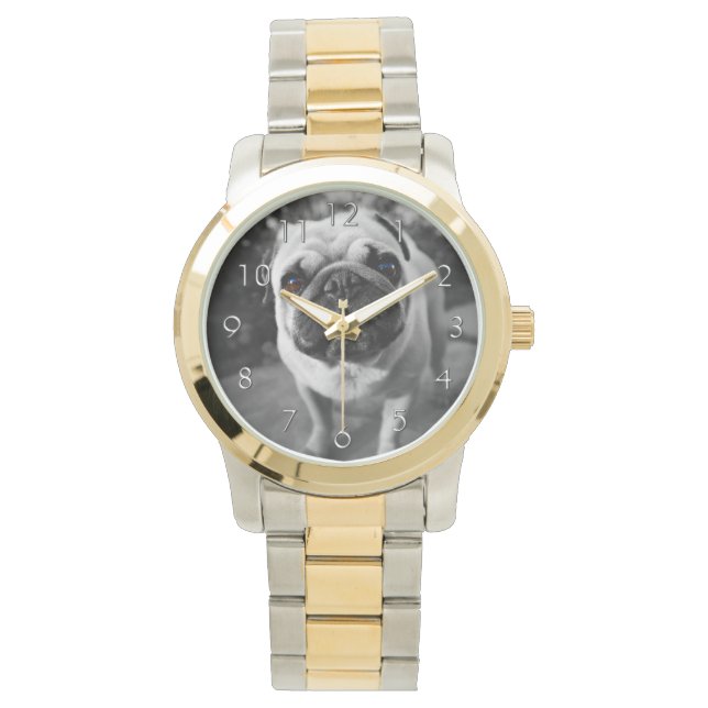 Reloj De Pulsera Pug guapo (Anverso)