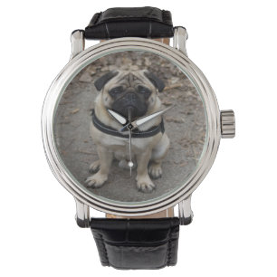 Reloj De Pulsera Pug muy serio