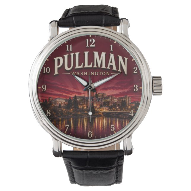 Reloj De Pulsera Pullman Washington College Town  (Anverso)