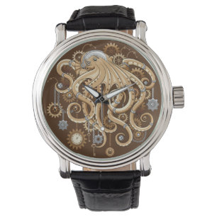 Reloj De Pulsera Pulpo Steampunk Retro Fantasía Mecánica