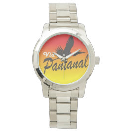 Reloj De Pulsera Pulseira de relógio Unisex Grande Prateada