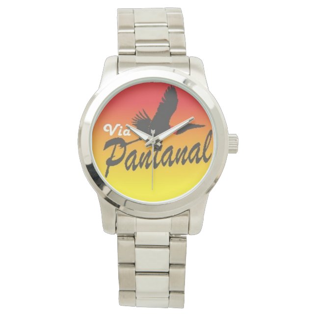 Reloj De Pulsera Pulseira de relógio Unisex Grande Prateada (Anverso)