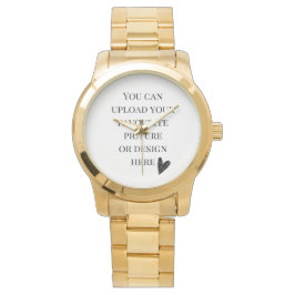 Reloj De Pulsera Pulsera de oro sobredimensionada