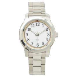 Reloj De Pulsera Pulsera extra grande plateada