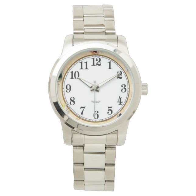 Reloj De Pulsera Pulsera extra grande plateada (Anverso)