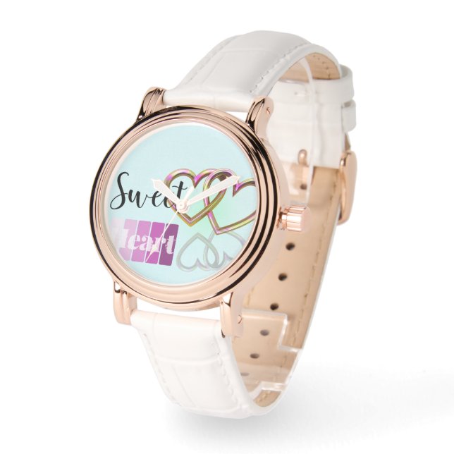 Reloj De Pulsera Pulsera Pastel Sweet-Heart Bangle (Ángulo)