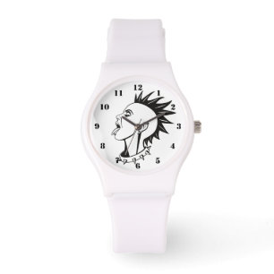 Reloj De Pulsera Punk NEGRO Y BLANCO FEMENINO