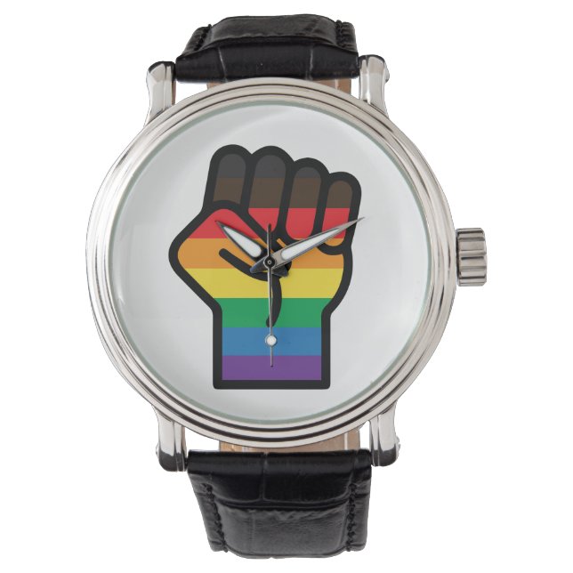 Reloj De Pulsera Puño del orgullo gay (Anverso)