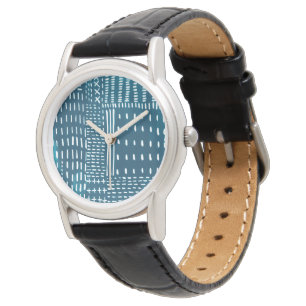 Reloj De Pulsera Puntadas de Sashiko