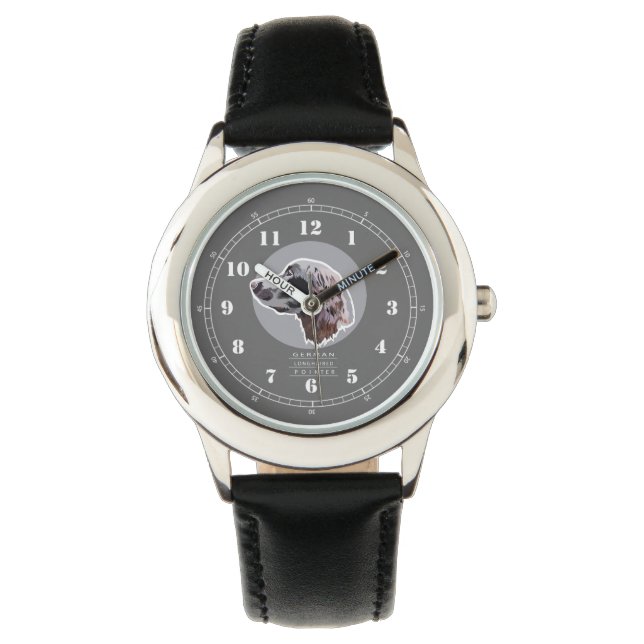 Reloj De Pulsera Puntero alemán de pelo largo (Anverso)