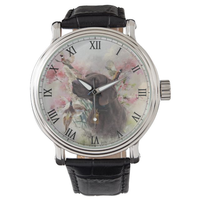 Reloj De Pulsera Puntero de acordeón alemán (Anverso)