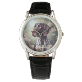 Reloj De Pulsera Puntero de Shorthair alemán en espera