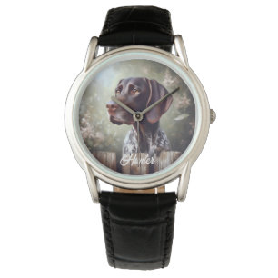 Reloj De Pulsera Puntero de Shorthair alemán en espera