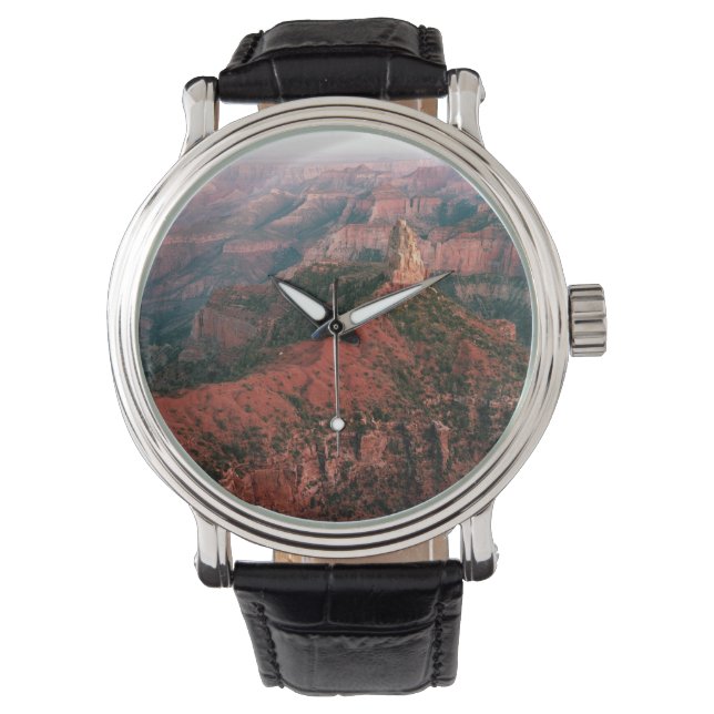 Reloj De Pulsera Punto Imperial y Monte Hayden al atardecer (Anverso)