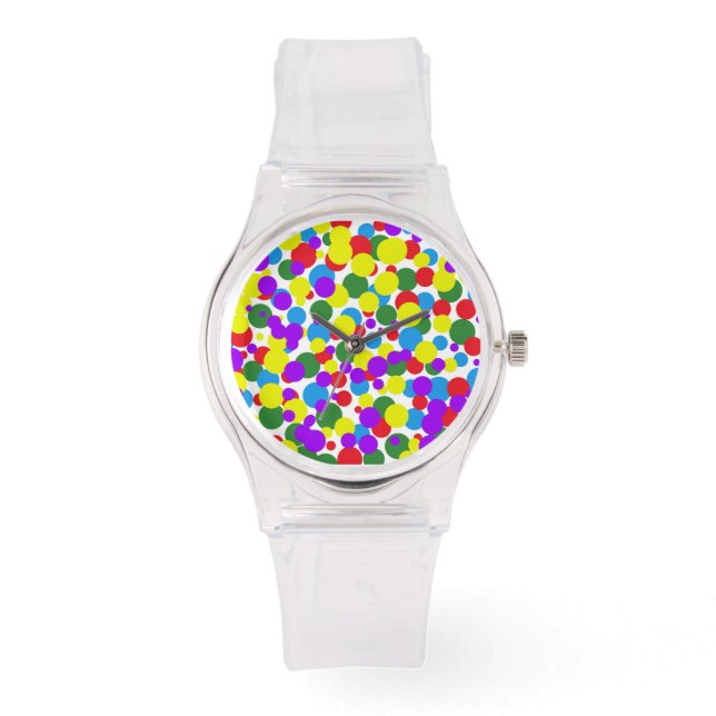 Reloj De Pulsera Puntos coloridos (Anverso)