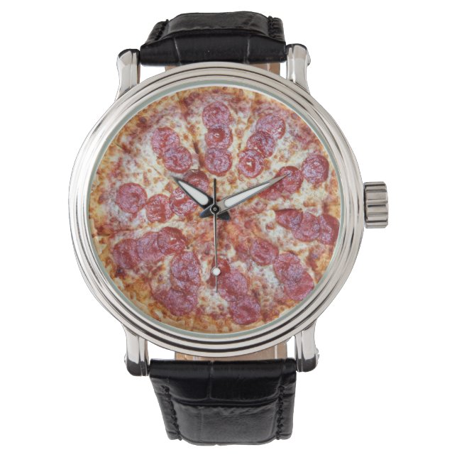 Reloj De Pulsera Puntuación de tiempo de pizza (Anverso)